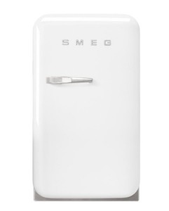 Smeg 50's Retro Design FAB5URWH3 16 Inch Mini Refrigerator Compact NWT White