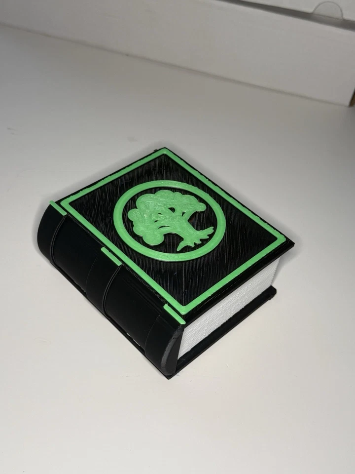 Magic The Gathering Зеленая Мана Колода Держатель 60-100 Карт Емкость Коробка для Хранения - Изображение 2 из 4