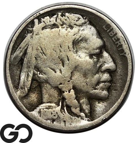 1918-D Buffalo Nickel