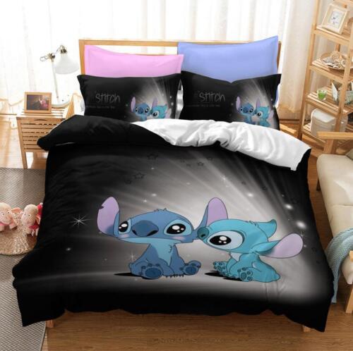 Lilo Stitch Kinder Bettwäsche Set Kissenbezüge 80x80 Anpassbar Bettbezug 135x200 - Bild 24 von 41