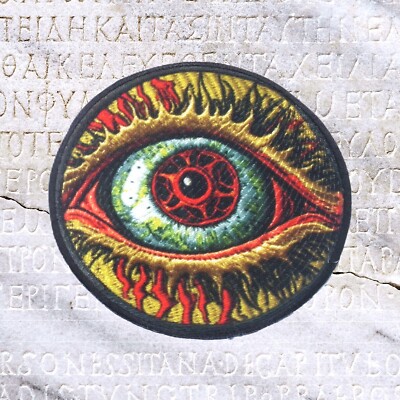 Eyeball Patch Iron-on Applique Halloween Mutated Zombie Contaminated Infected 