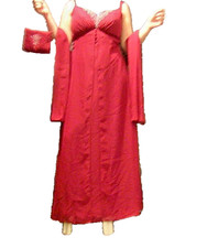 Evening Gown Prom 3-Piece Set Size 12  Modern Maids Collection  Red     S5830