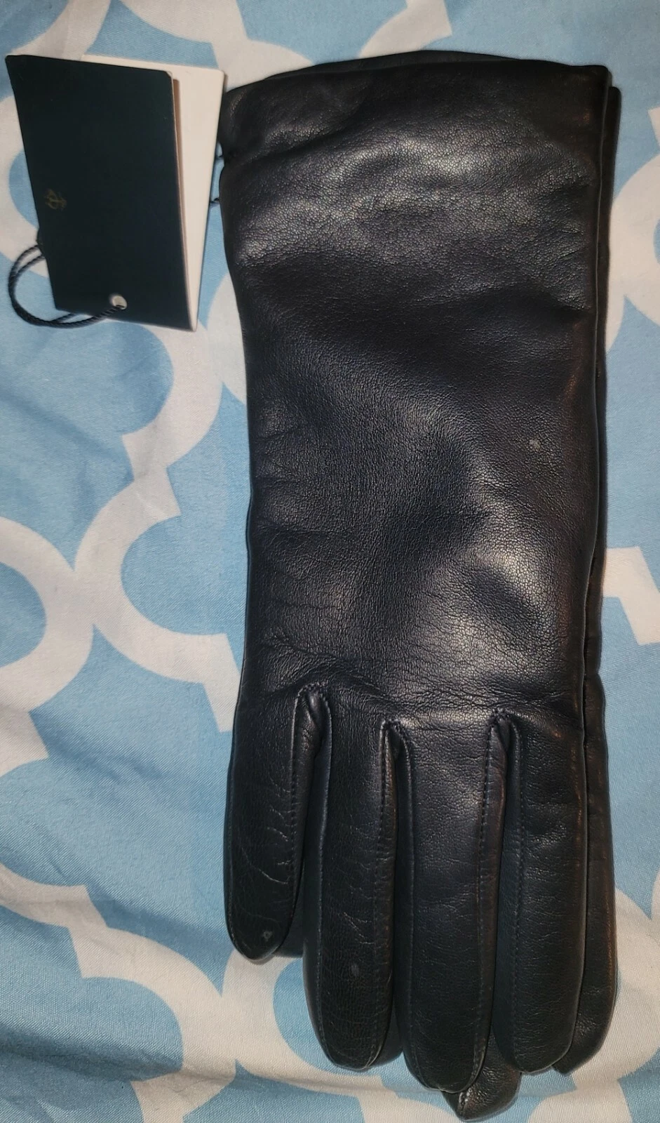 NEW Brooks Brothers Leather Cashemere Lined Gloves Size 6 1/2 , Made In Italy