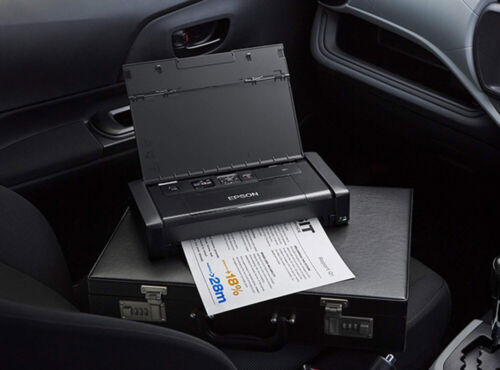 Epson Wf-100w Wifi USB Compact Printer Windows 10 11 Android iPhone + 2x Set Ink - Picture 2 of 4