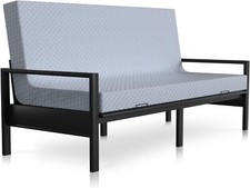 MOPHOTO 5" Full Size Futon Mattress Thick Futons Sofa Couch Bed Washable Cover