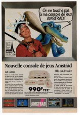 1990 AMSTRAD GX 4000 video game console Vintage Original PRINT AD | France