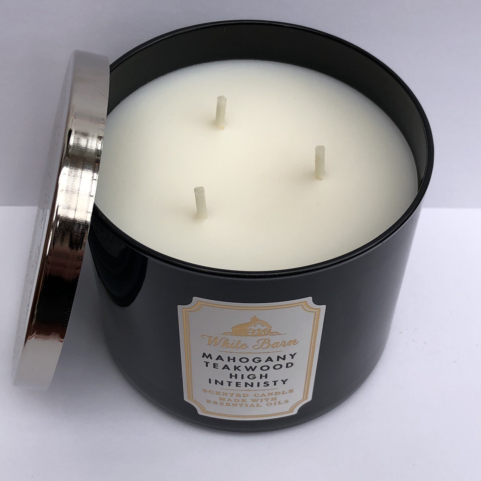 Bath & Body Works Accents | Bath and Body Works Mahogany Teakwood High Intensity Candle | Color: Black/White | Size: Os | Isaposh20's Closet