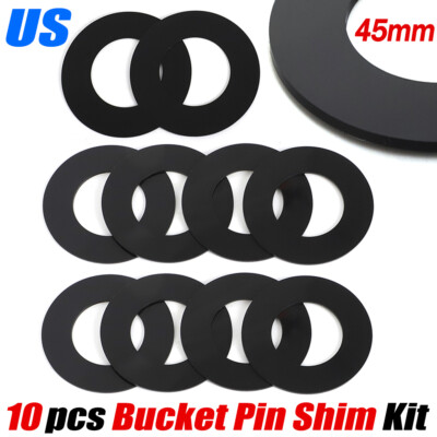 #ad 45mm Bucket Pin Shims For Excavator Skid Steer Cat Komatsu Hitachi Daewoo Kubota $7.69