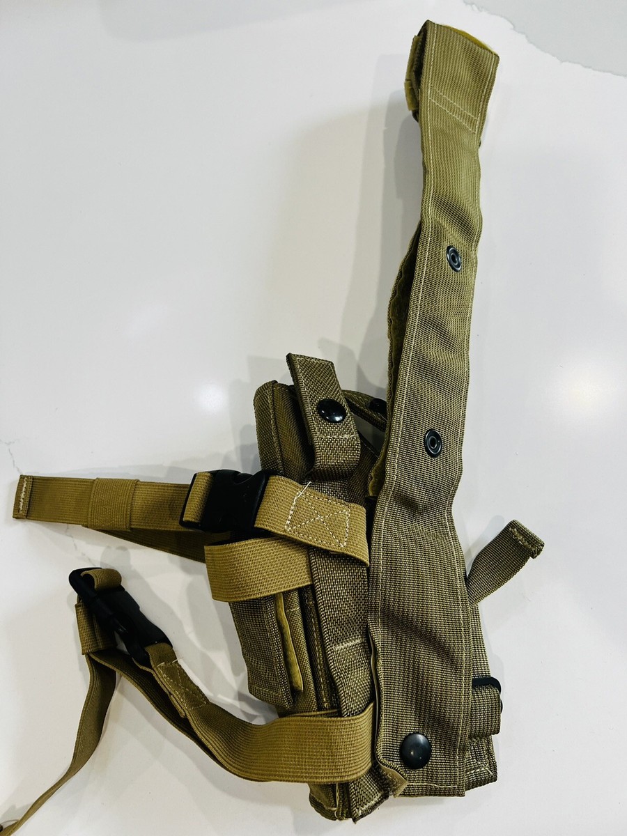 London Bridge Trading LBT Tan DGLCS Drop Leg Holster Pouch Silver