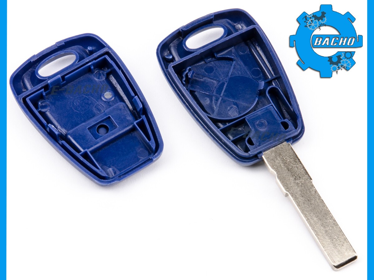 KUNIO Autoschlüssel Hülle Für FIAT & Lancia - Leder & Metall Design | 3 Tasten Klappschlüssel