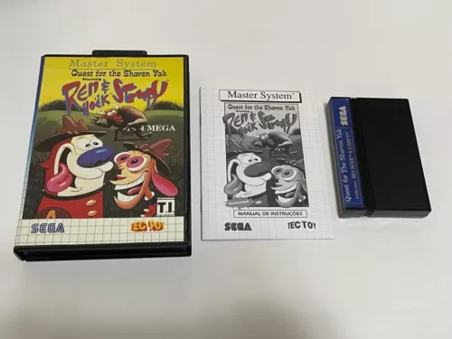 Sega Master System Tectoy: Ren Hoek & Stimpy exclusivo REPRODUCCIÓN MANUAL
