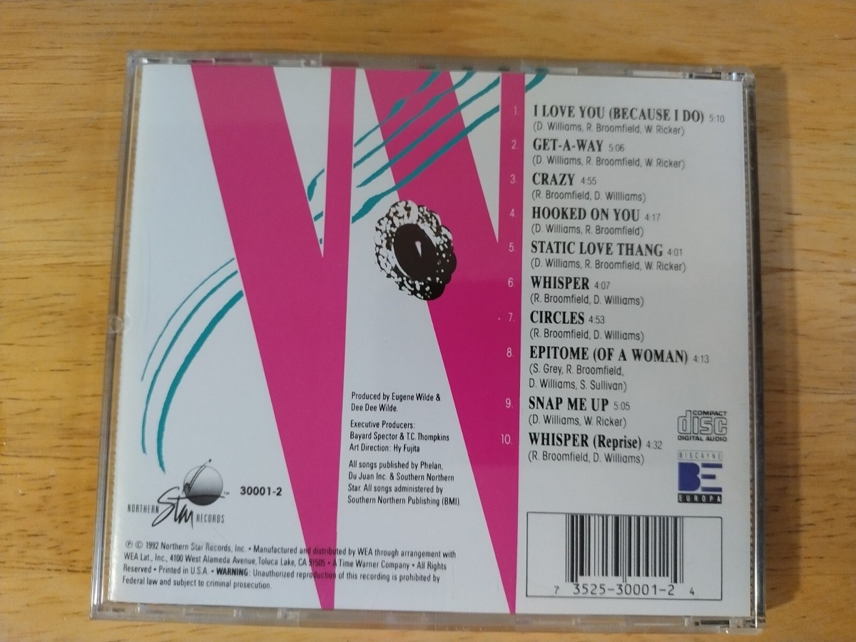 Dee Dee Wilde Music CD - Get A Way [VERY GOOD CD / FAST SHIP 