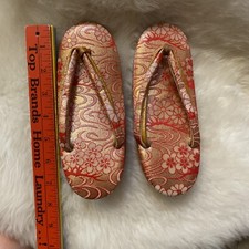 Japanese Girl Matsuri Cosplay Geta Shoes Clogs. Authentic Japanese Kimono Getas