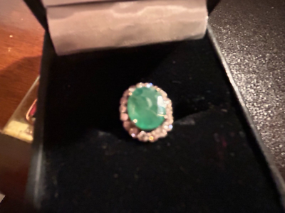 emerald tie tack
