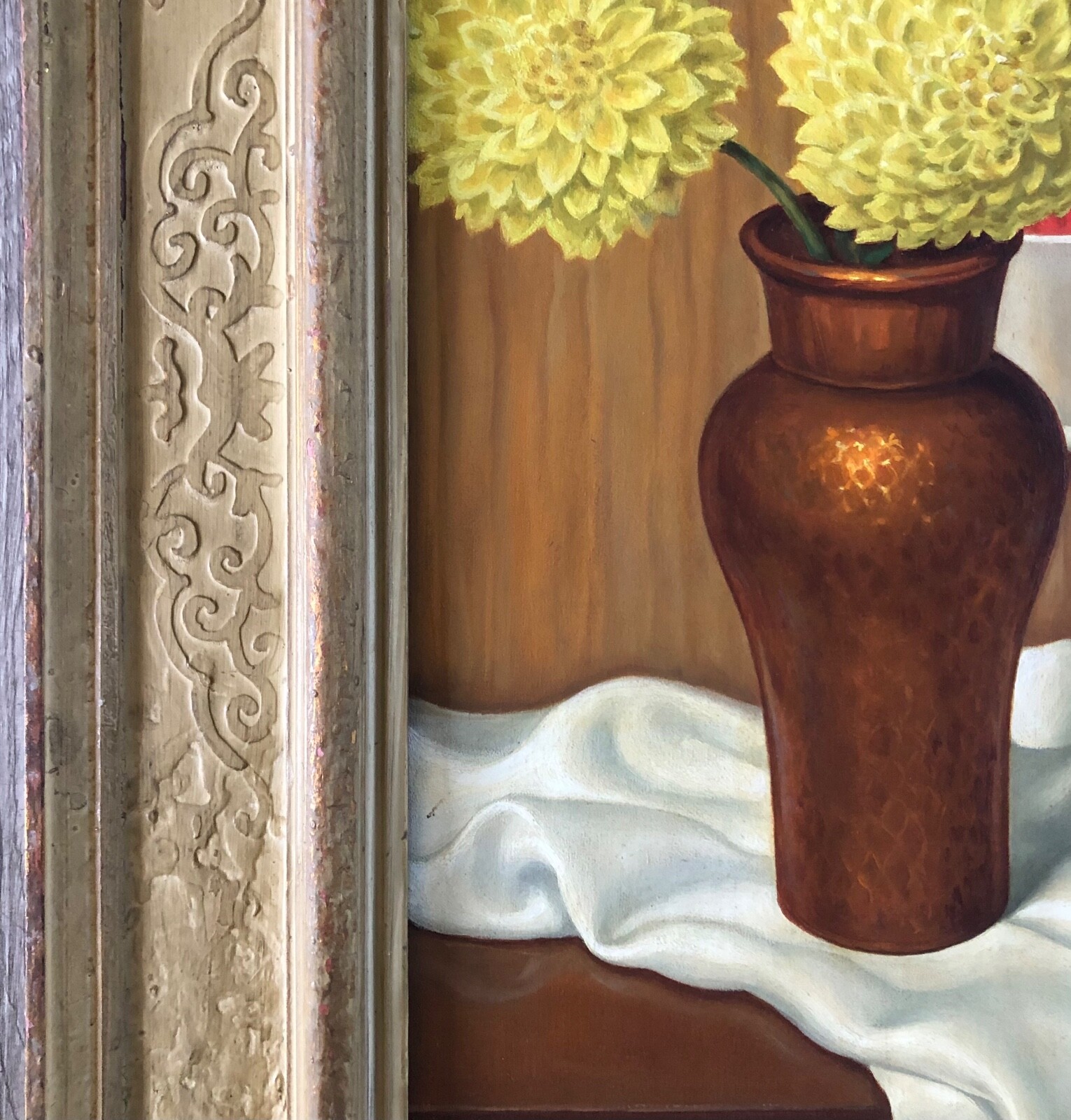 Original STAN POCIECHA PORAY "Bellini" STILL LIFE OIL PAINTING antique