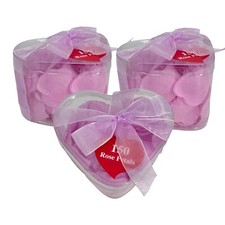 3 Pack 150 Purple Rose Petals Artificial Total 450 Wedding Love Valentine's Day