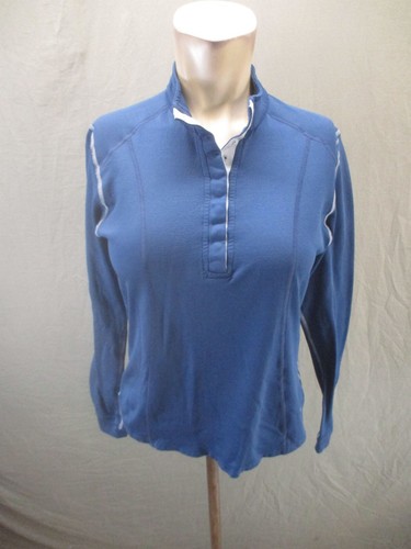 NIKE FIT DRY taglia S (4-6) maglione sportivo donna blu 1/2 supporto a scatto colletto 185 - Foto 1 di 10