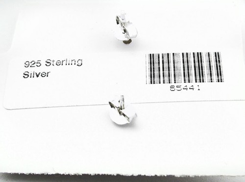 GENUINE PEARL, RUBIES & WHITE SAPPHIRE STUD EARRING .925 Silver -NWT -Screw Back - Picture 3 of 3