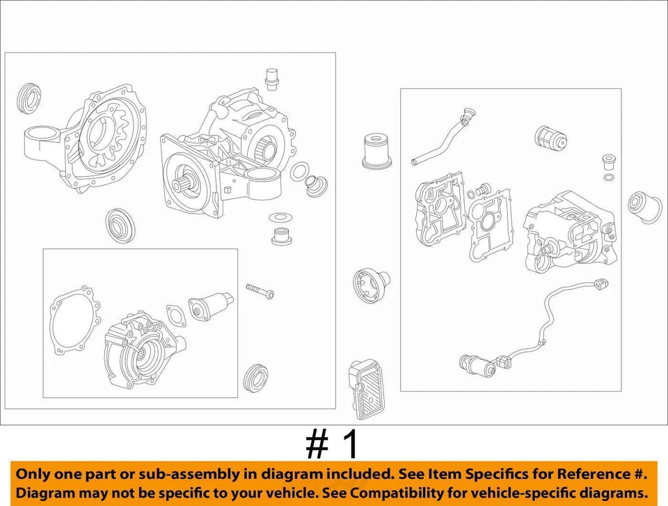 Used Differential Carrier Assembly fits: 2013 Cadillac Srx Rear 3.6L ID 0104 Gra - Image 4 of 4