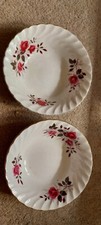 2 Ridgeway Stonware Desert Dishes Fragrance Pattern