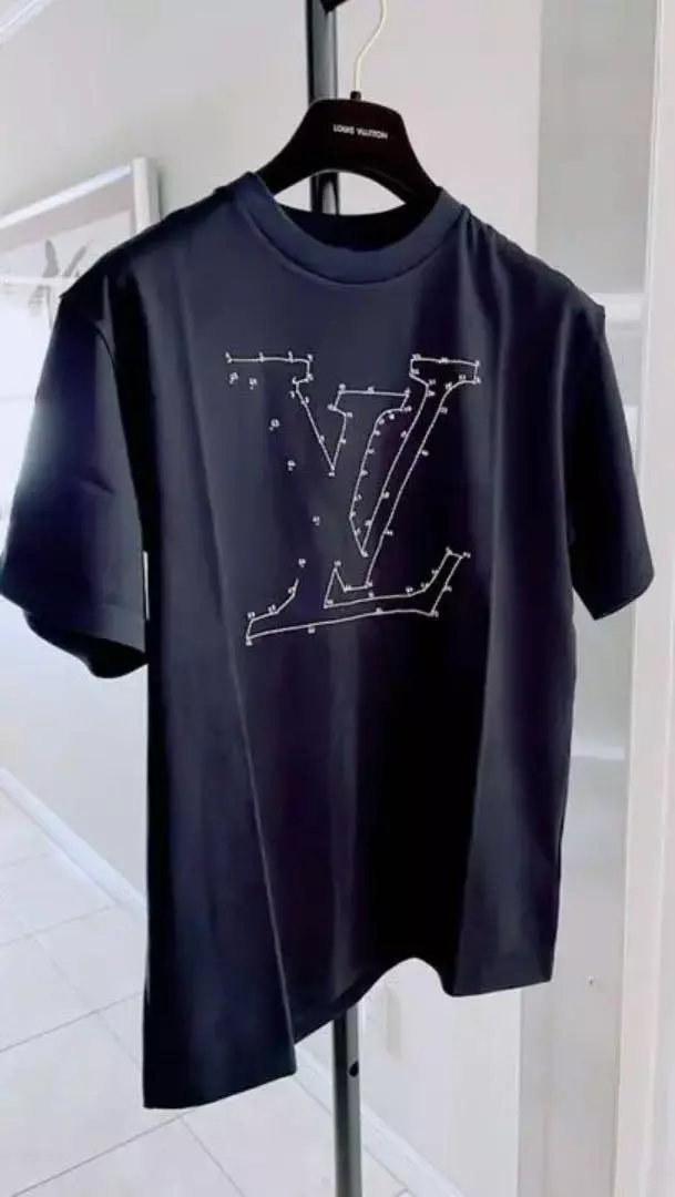 LV Music Line Embroidered Crewneck - Luxury Black