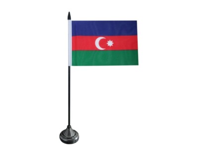 Tischflagge Aserbaidschan aserbaidschanische Tischfahne 10x15cm