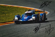 Cheng, Pin Tung, Panciatici Hand Signed Alpine Nissan 12x8 Photo Le Mans 2016 7.
