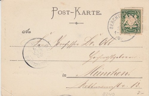 Postcard Bavaria 8240 Greetings from Fischmichellehen - Schönau 1900 - Picture 2 of 2