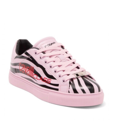 Roberto Cavalli Barbie Zebra Sneaker Pink Black Shoes Woman's EU