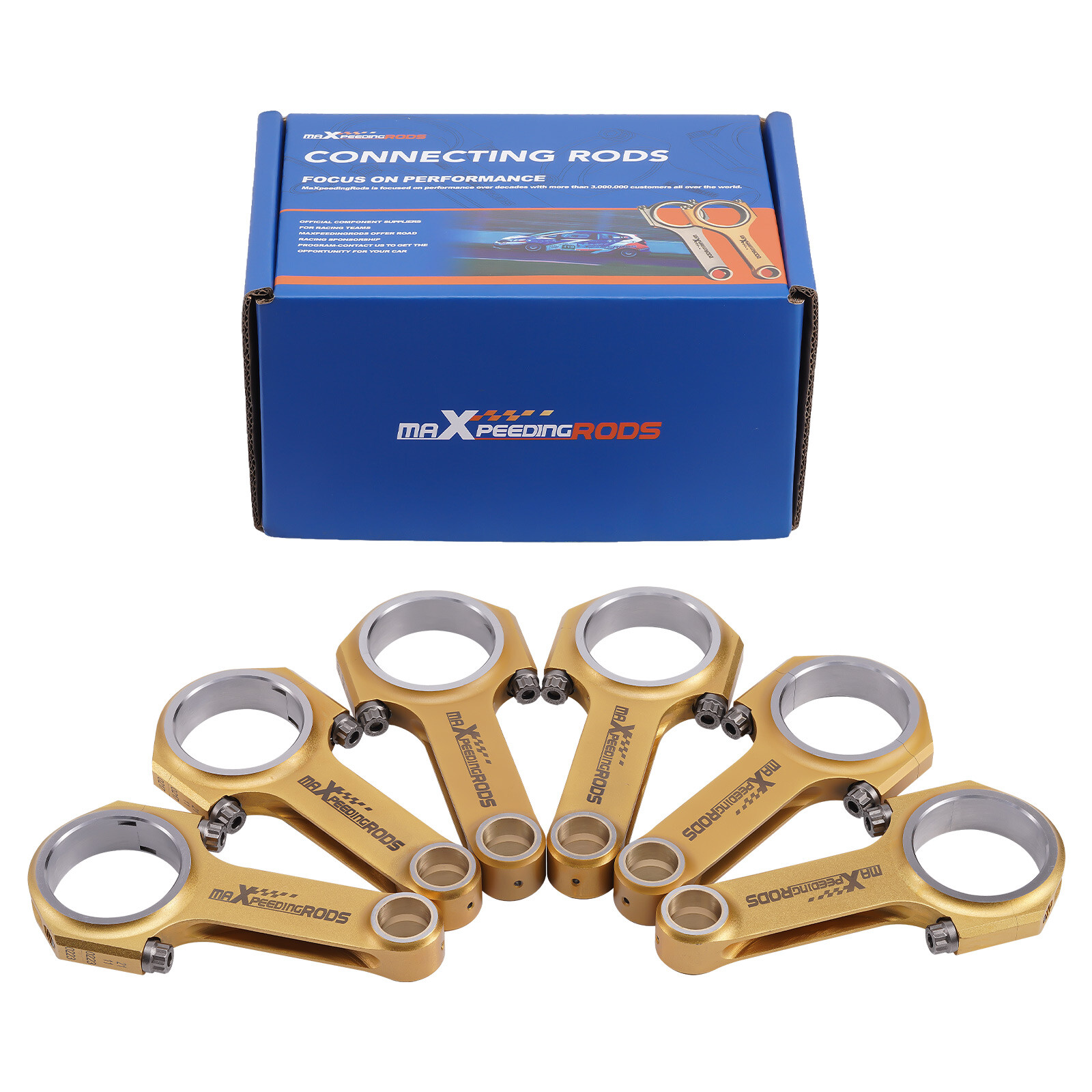 Connecting Rods Conrod Con Rod for Porsche 911 / 911S / Carrera 2.7 5.0295"" ARP