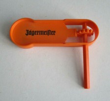 J&auml;germeister Fan Ratsche Knarre Rassel in orange mit Logo und Schriftzug