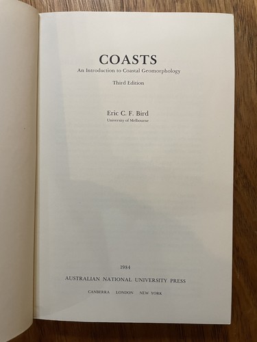 COASTS An Introduction to Coastal Geomorphology 3rd Edition 1984 by Eric Bird - Picture 4 of 6