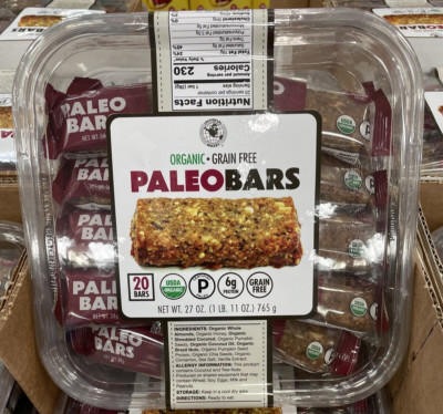 Universal Bakery Organic Paleo Bars – 20 Count, Gluten-Free Snack Bars