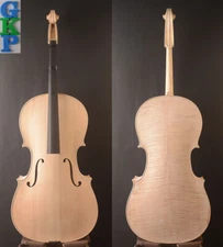 Unvarnish!Best Model !A Strad model Copy 4/4 cello!