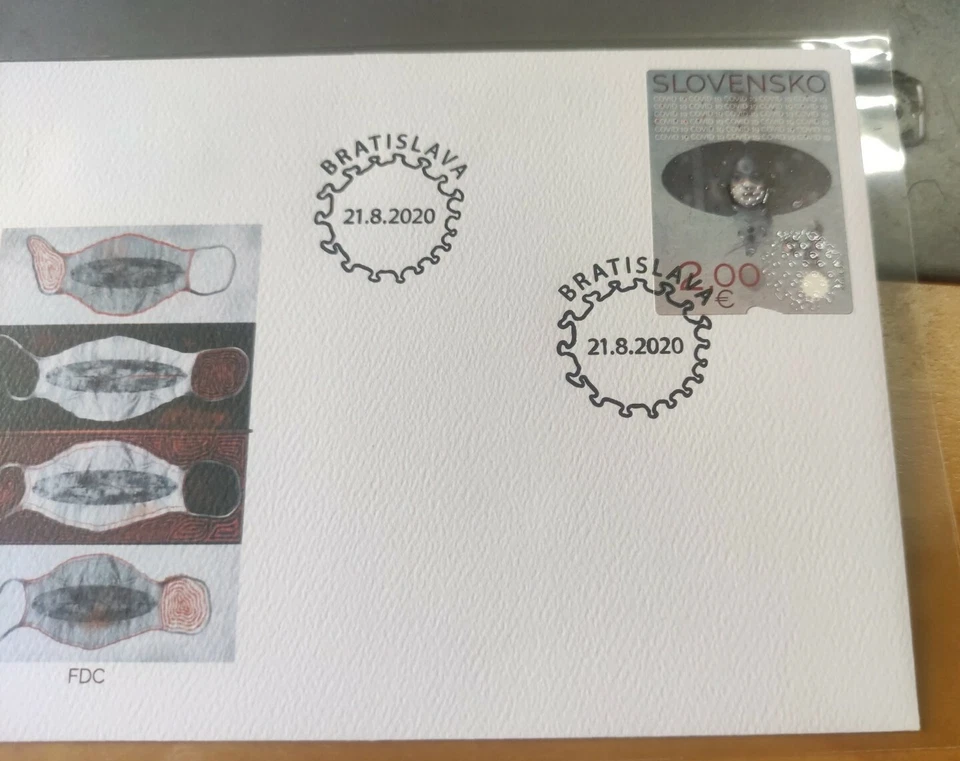 2020 Solvensko Together Fight Virus Pandemic Medical Frontliner Hero Stamp FDC - Image 4 of 4