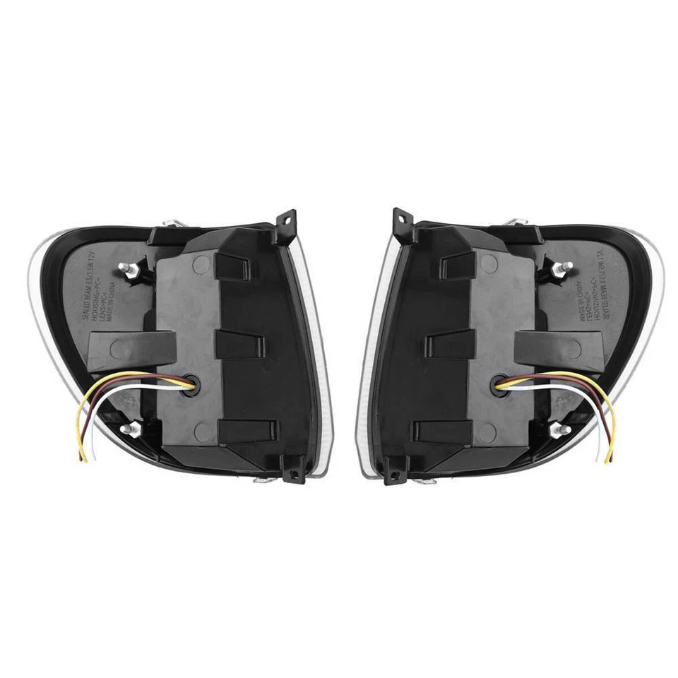 4PCS Headlight Bezels & LED Turn Signal Lights For International 9200 9400 LH+RH Foto 3 de 4