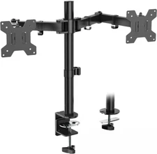 Dual Monitor Mount Desk Clamp On - Up to 27" - Vivitar QUB9010