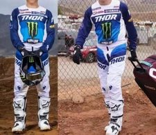 Thor Monster Yamalube Motocross Racing Gear Set Jersey/Pants Combo MX ATV Suit