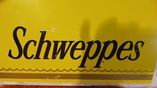 Vintage Schweppes Ginger Ale Soda Pop Sign About 16 1/2" X 10 1/2 " Original