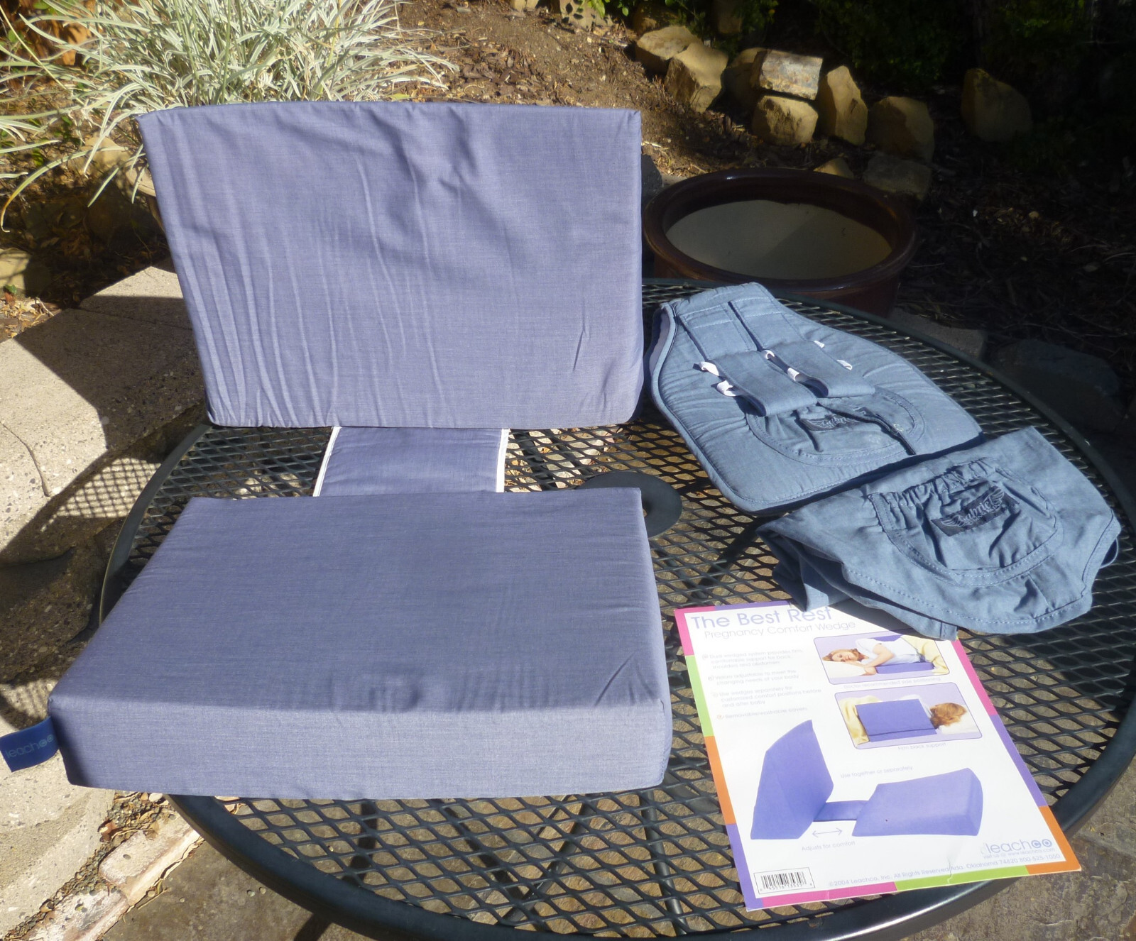 Gabriel Nursing Cover Set with 2pc Pregnancy Wedge Pillows Bottle Feeder and Burp Pad-image