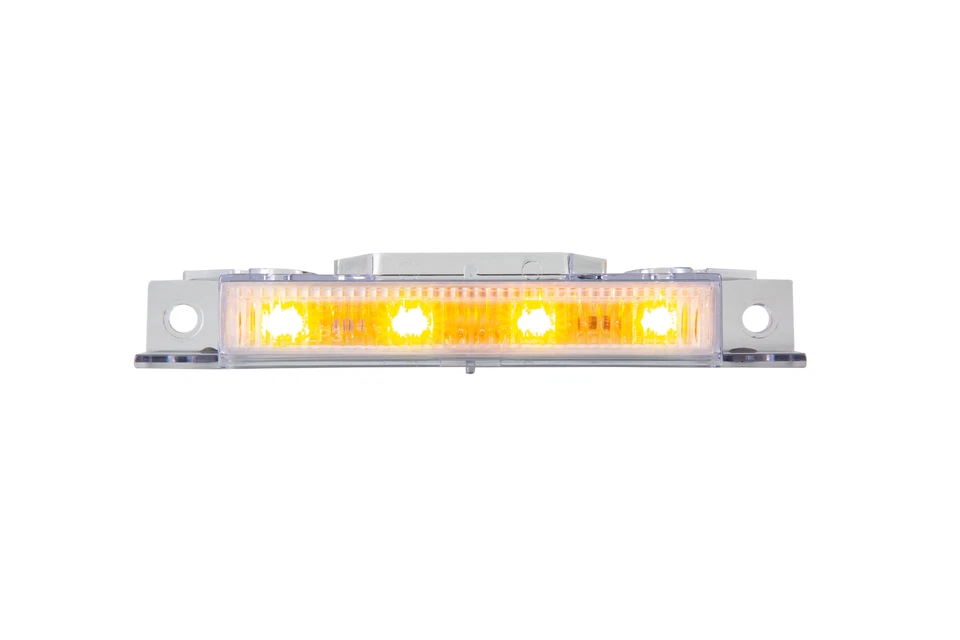 Luzes indicadoras de teto de cabine LED âmbar lente transparente 5X adequadas para caminhão Volvo VNM/VNL 03-up - Imagem 2 de 4