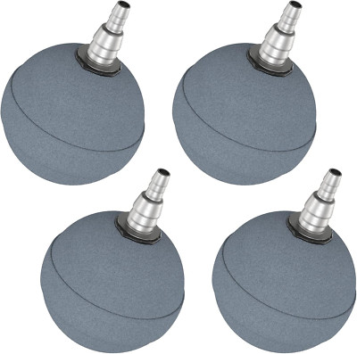 2'' Air Stone Bubble Diffuser for Fish Tanks, Ponds & DWC Reservoirs, 4 Pack