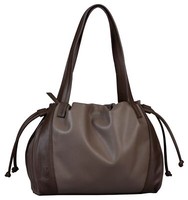 Gabor Kris Zip Shopper L Shopper Schultertasche Tasche Taupe Braun Dunkelbraun