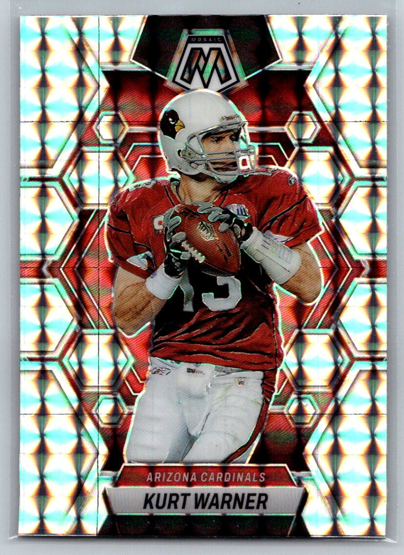 2023 Panini Mosaic Kurt Warner #5 Silver Prizm Arizona Cardinals