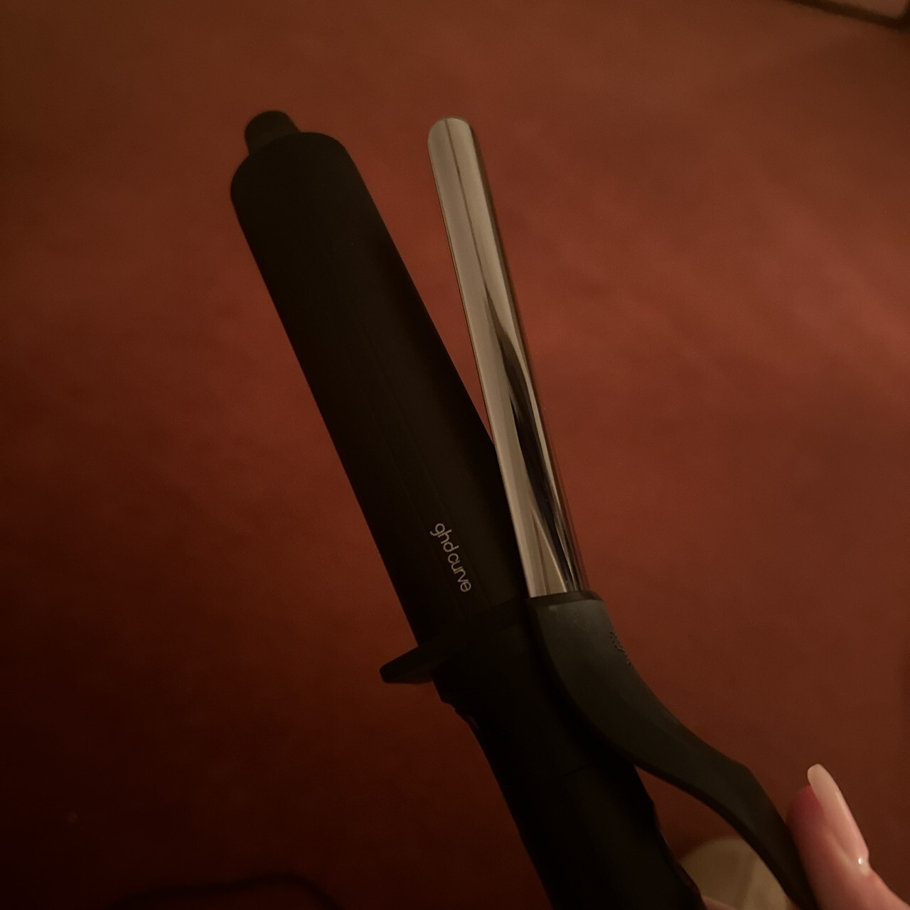 GHD curling wand with clasp in black eBay