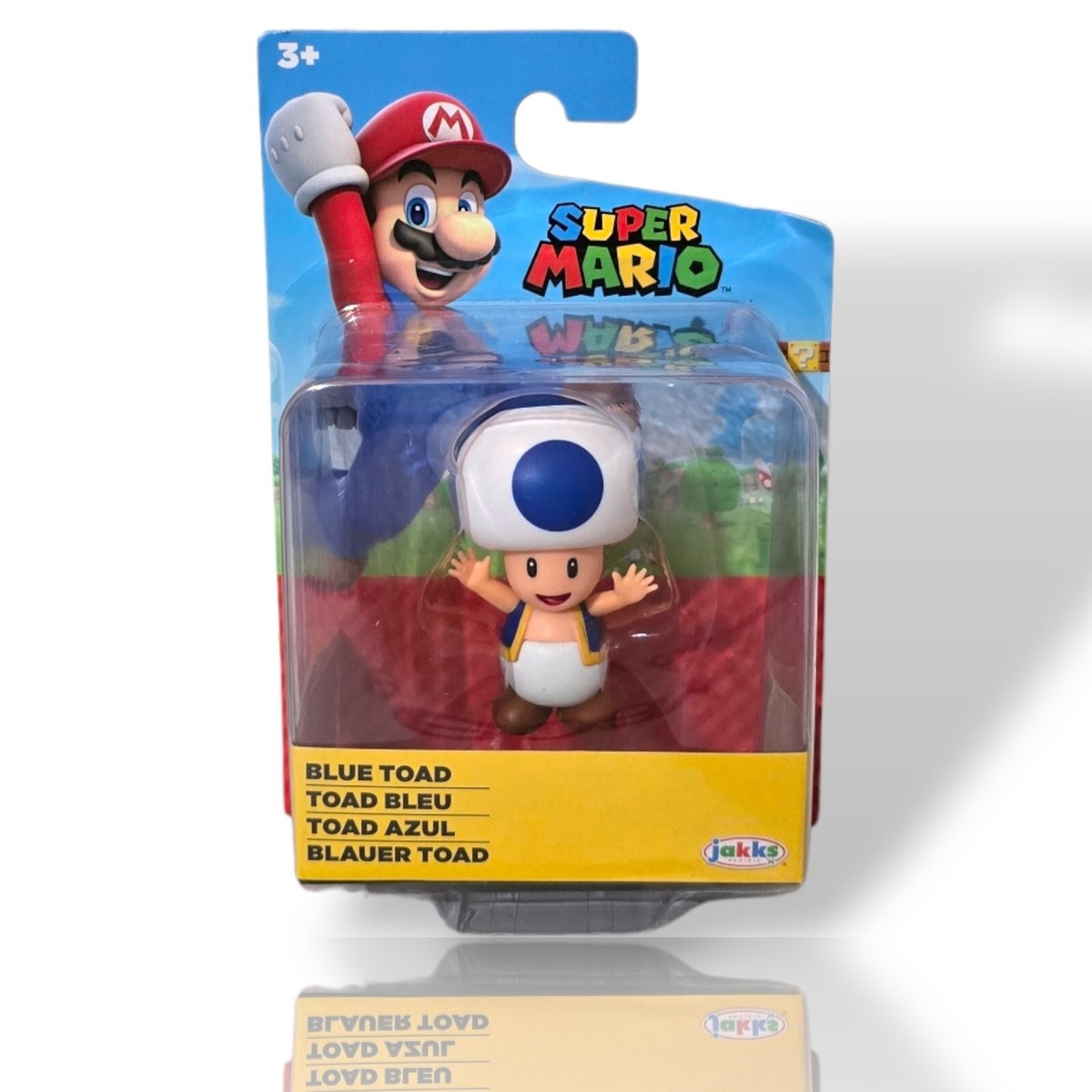 Super Mario Blue Toad World of Nintendo Figure Jakks 2023 | eBay