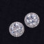 thumbnail 4  - Men’s/Boy’s: STURRIDGE 18ct White Gold Plate Cubic Zirconia Crystal Earrings