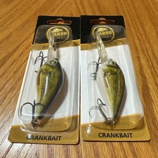 2 New Baker Lures Suspending Crankbait 2-1/4” 1/2 oz RGD3-T016 Gold Bass