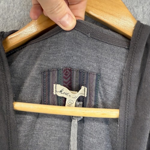Mod o doc Womens Size XL Full Zip Hoodie Sweatshirt Gray Pockets Lagenlook NWT - Picture 8 of 14