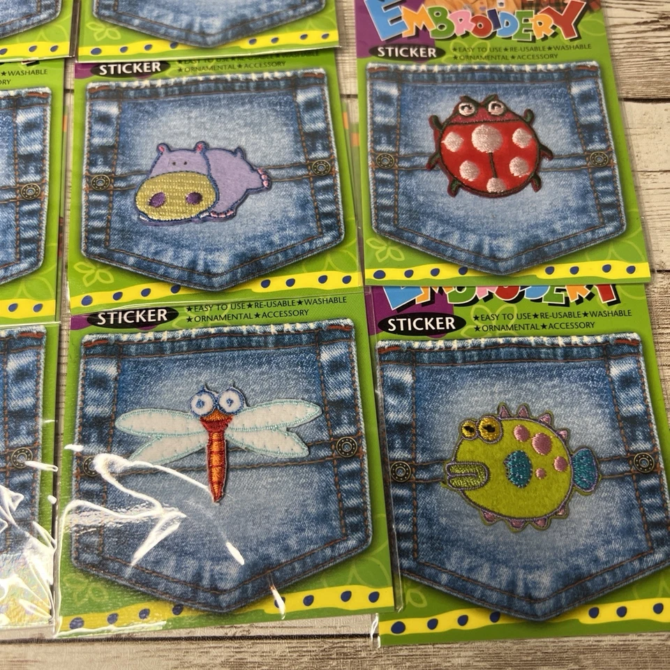 Lot of 10 Embroidery Patches - Iron On - Fun Kingdom Series - Kids Animals - Image 2 of 4